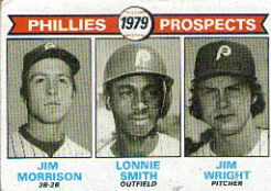 1979 Topps Baseball Cards      722     Jim Morrison/Lonnie Smith/Jim Wright RC